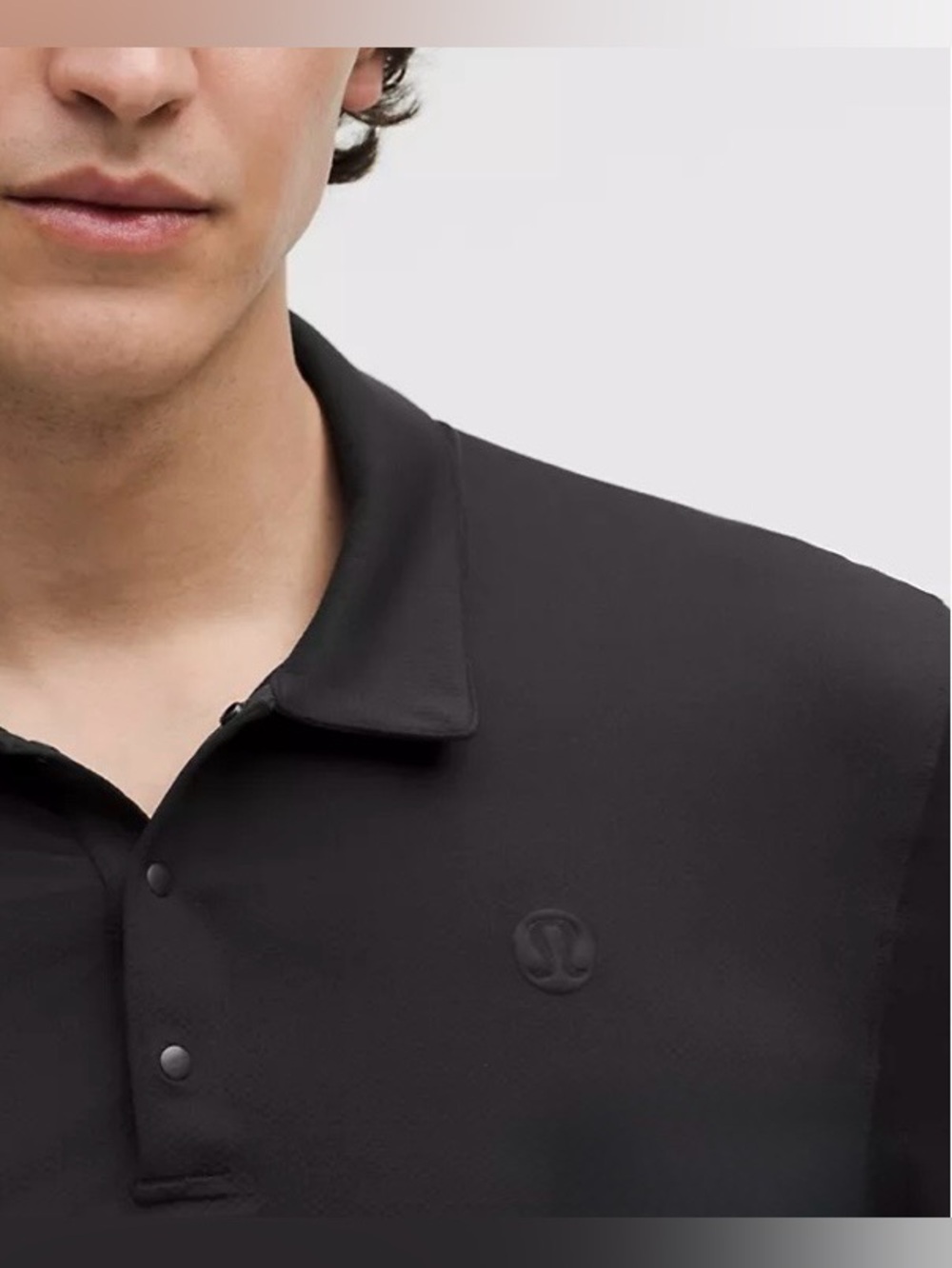 Lululemon Logo Sport Polo Short Sleeve- Sz XL